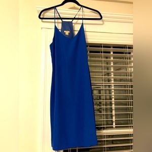 Jcrew blue slip dress